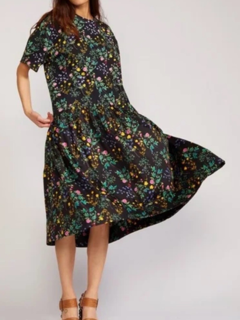 Cynthia Rowley floral drop waist dress (SKU560)